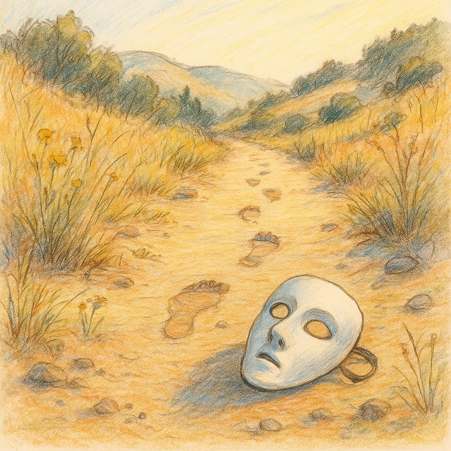 Webinar thumbnail of Mask left behind on trail